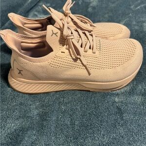 Beige Knit Sneakers